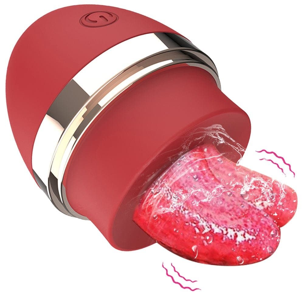 Vibrateur d'oeuf de langue a lecher a 10 modes - Silicone medical image principale