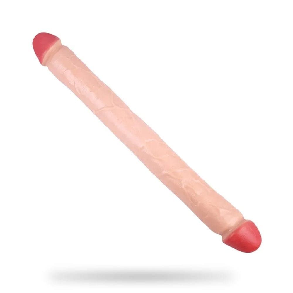 Dildo anal silicone souple double extremite 18,11 pouces image principale