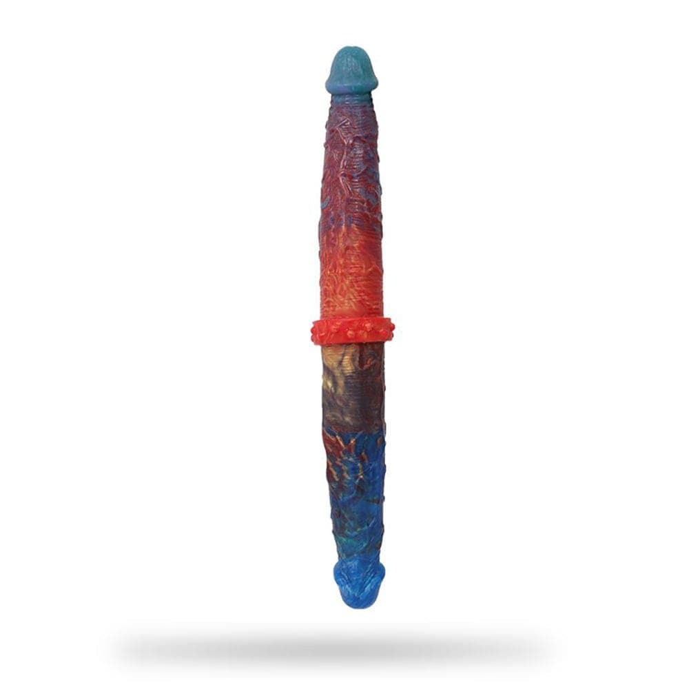 Dildo anal plug silicone liquide double extremite colore image principale
