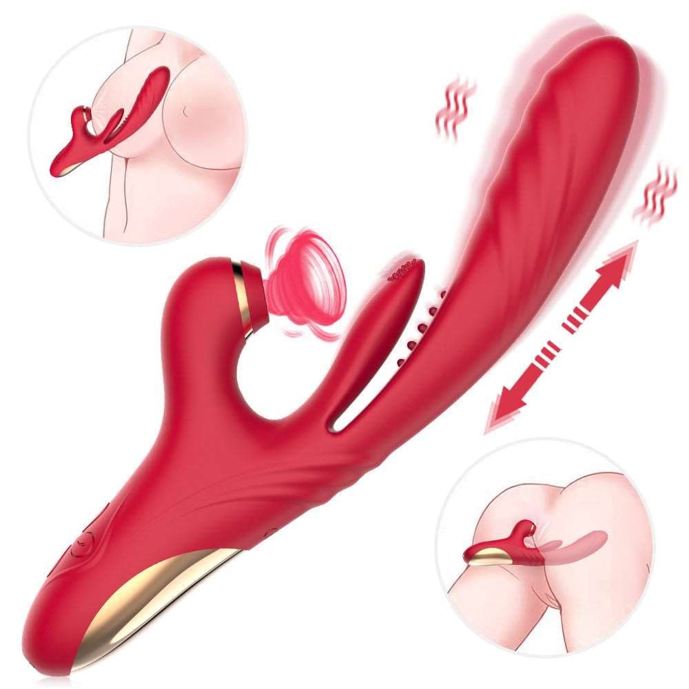 3 in 1 Suction & Thrusting Vibrator With Tongue For Clitoris & G-spot featured image