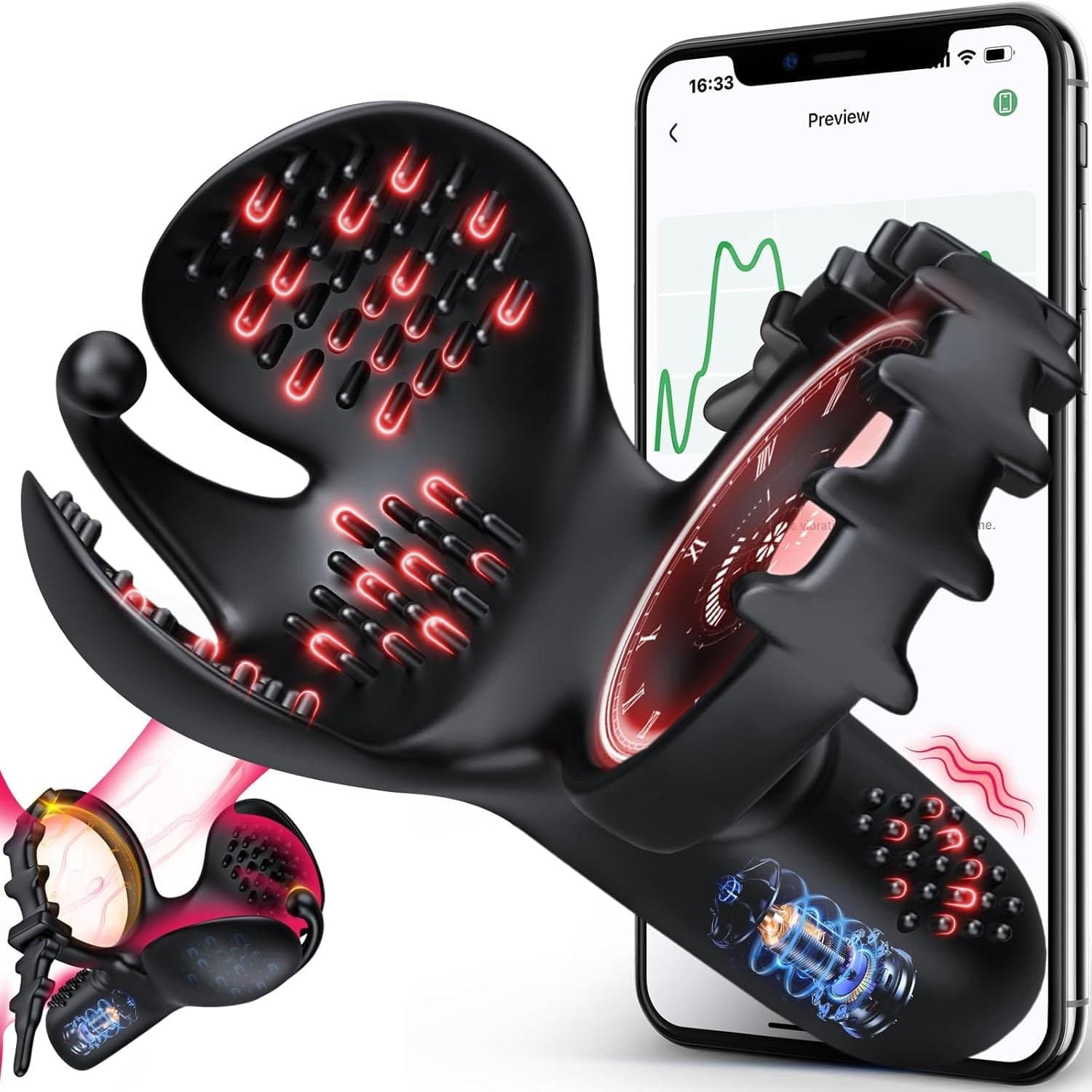 3-in-1 Vibrating Adjustable Penis Ring Vibrator featured image