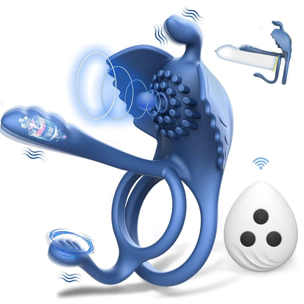 3-in-1 Vibrating Penis Ring for Massage, Clitoral & Delayed Ejaculation Stimulation featured image