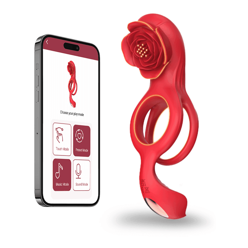 Cock Ring with Rose Clitoral Stimulation featured image