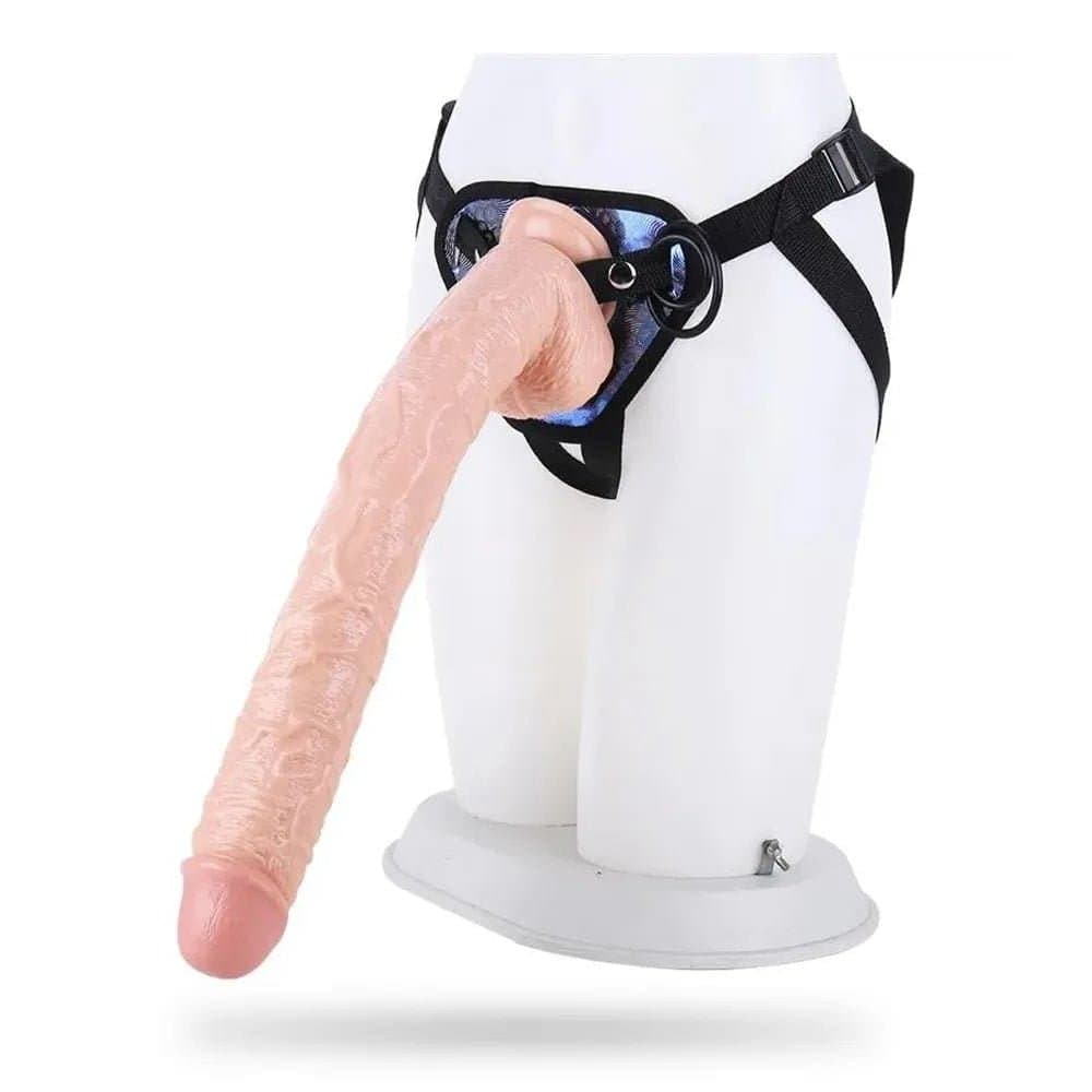 Huge 16.93 Inch PVC Strap-On Dildo featured image