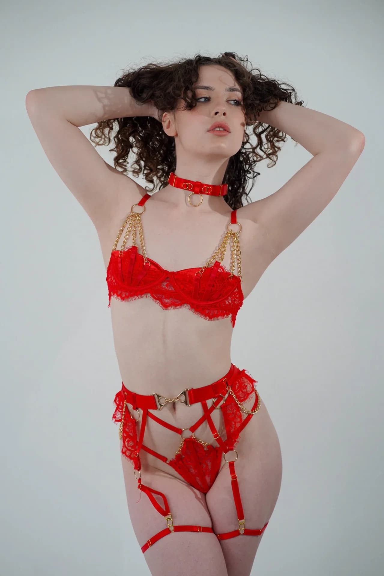 Red Chain-Lace Lingerie featured image