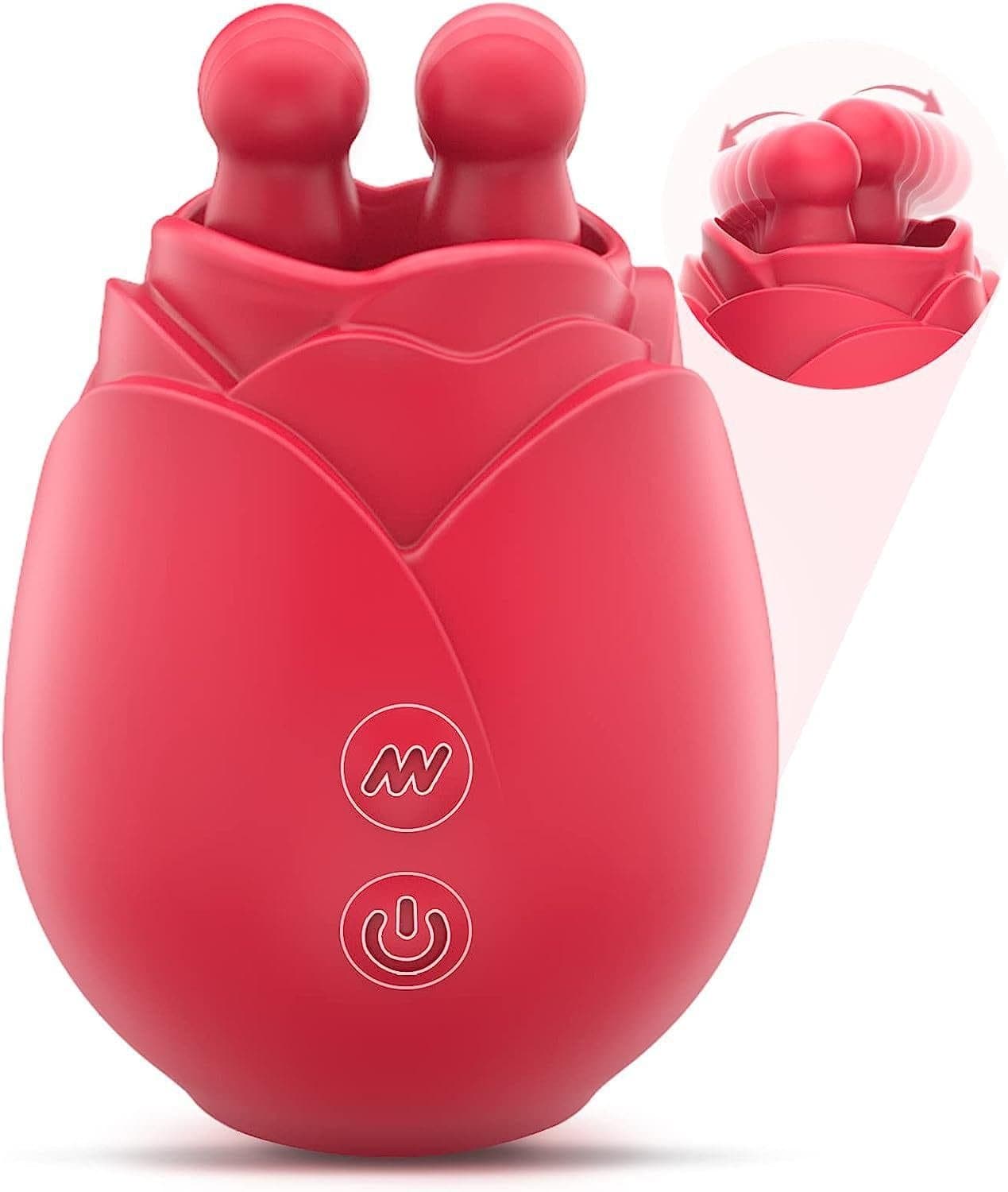 Rose Juliet Double Tongue Lick Shaker Clitoral Nipple Orgasmic Toy featured image