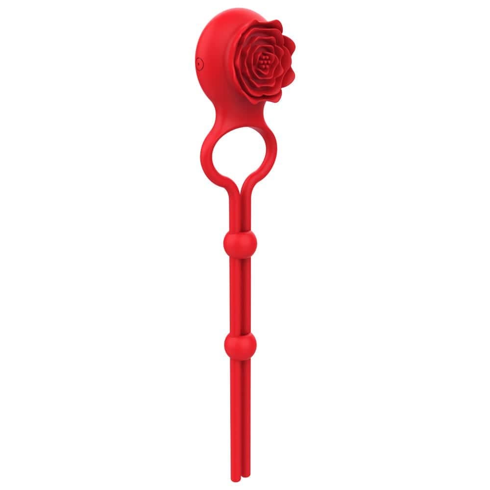 Rose Ring Locking Vibrating Penis Ring for Couples featured image