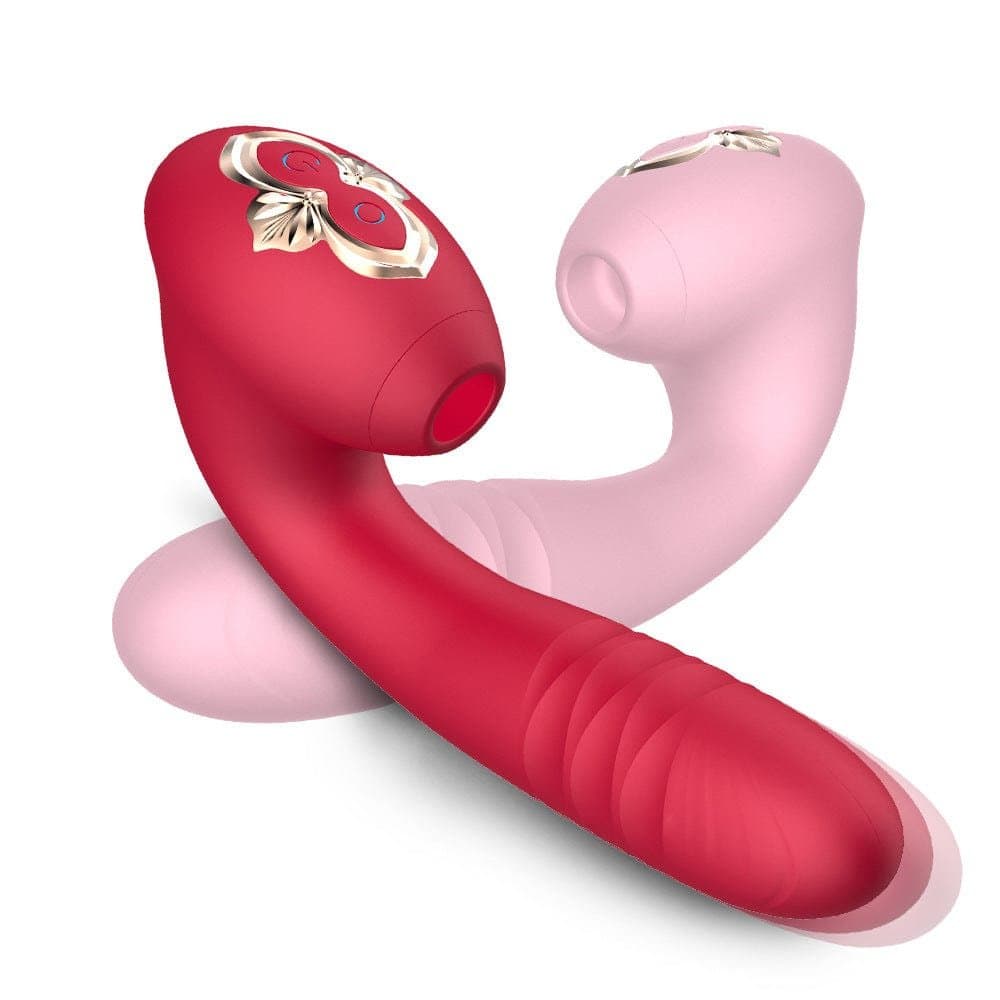Sucking Vibration Telescopic Vibrator Female Erotic Masturbation Device featured image