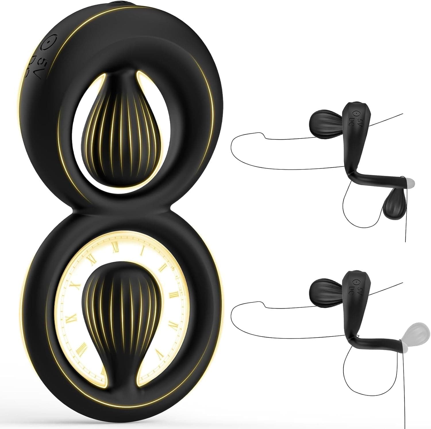 Vibrating Dual Cock Ring with Adjustable Beads featured image