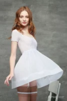 White Mesh Babydoll