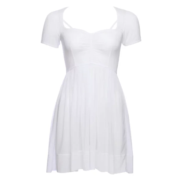 White Mesh Babydoll