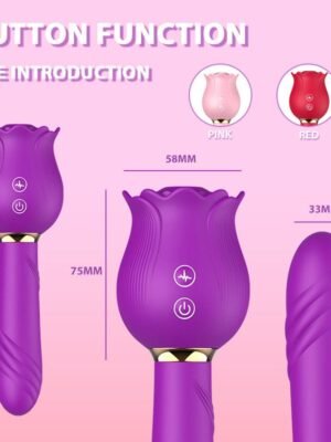 Rose Shaker Sucking G-spot Vibrator