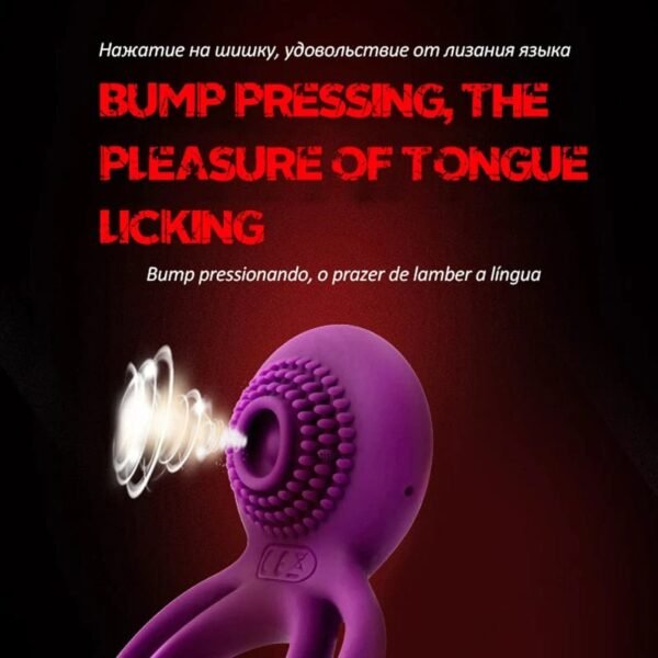 Anello per il pene vibrante maschile per la masturbazione e il piacere prolungato