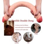 18.11'' Double-Ended Soft Silicone Anal Dildo