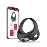 Vibrating Cock Ring with APP, Triangular Penis Ring with 10 Vibration Modes