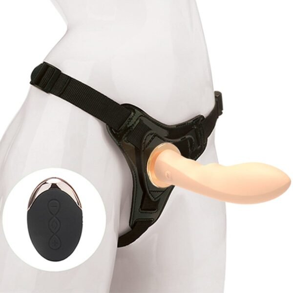 5.51 inch Wireless Remote USB Rechargeable Strap-On Dildo