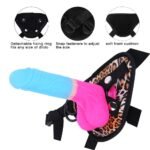 7.09'' Strap-on Dildo Leopard Belt for Lesbian Couple