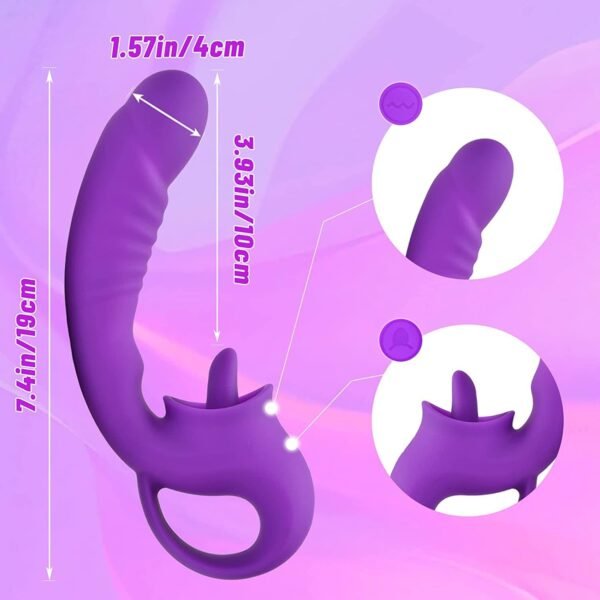 Ava 2-in-1 Zungenleckender Vibrator