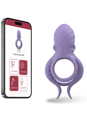 Delayed Ejaculation Penis Ring with Wireless APP Control