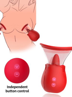 Rose Sucking Tongue Vibrator for Women
