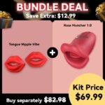 Women's Nipple & Clitoral Vibrator with 10 Biting & 10 Vibrating Modes