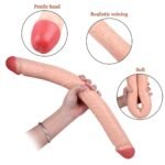 18.11'' Double-Ended Soft Silicone Anal Dildo