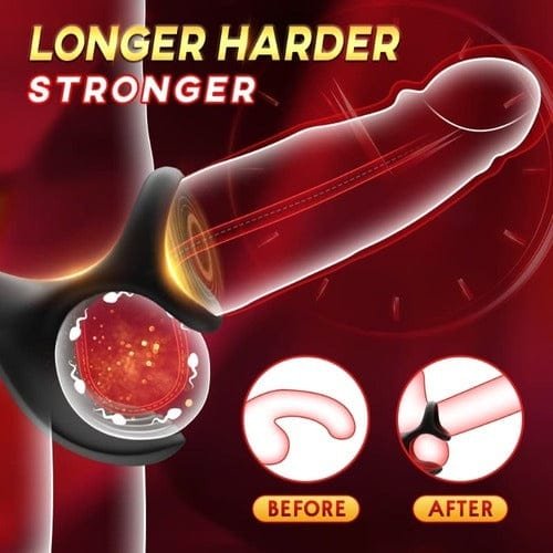 3-in-1 Vibrating Anal Plug & Testicle Stimulator with Cock Ring