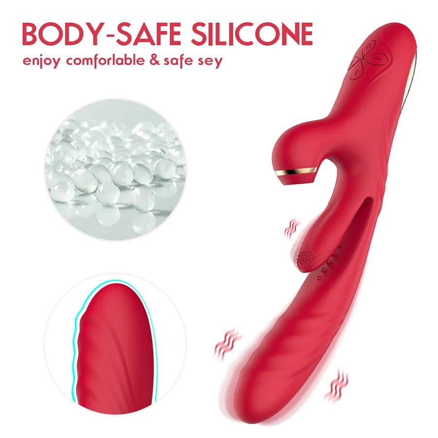 3-in-1 suction thrusting vibrator