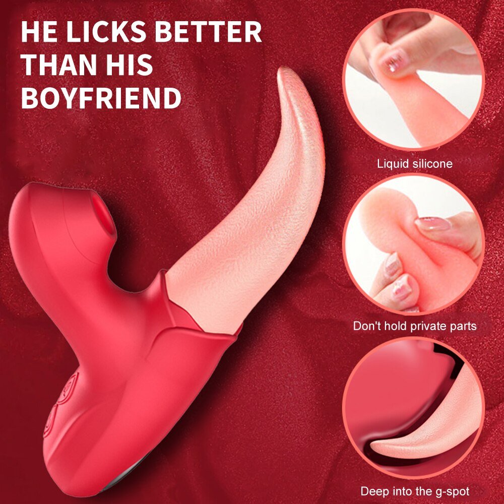 Tongue Licking Vibrator Clit Sucking