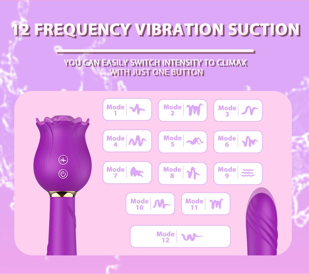 Rose Shaker Sucking G-spot Vibrator