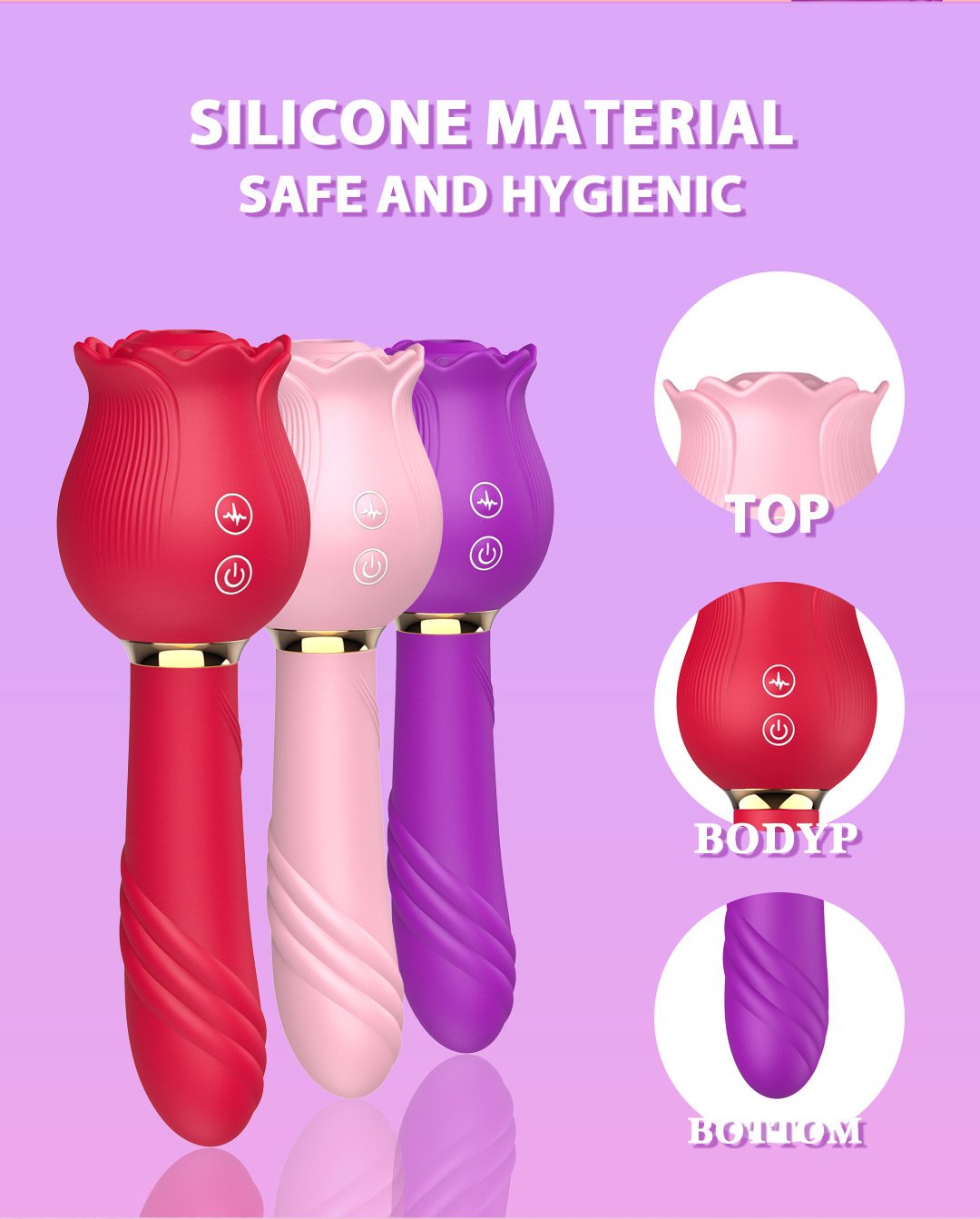 Rose Shaker Sucking G-spot Vibrator