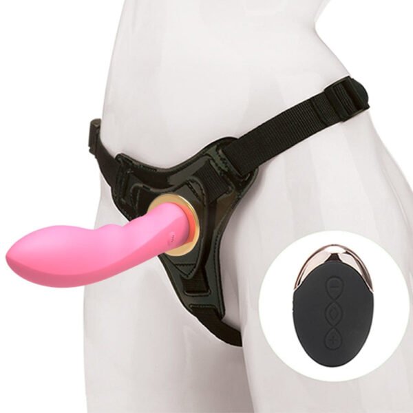 5.51 inch Wireless Remote USB Rechargeable Strap-On Dildo