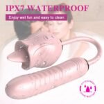 Rose Warming G-spot Tongue Licking Vibrator Toy