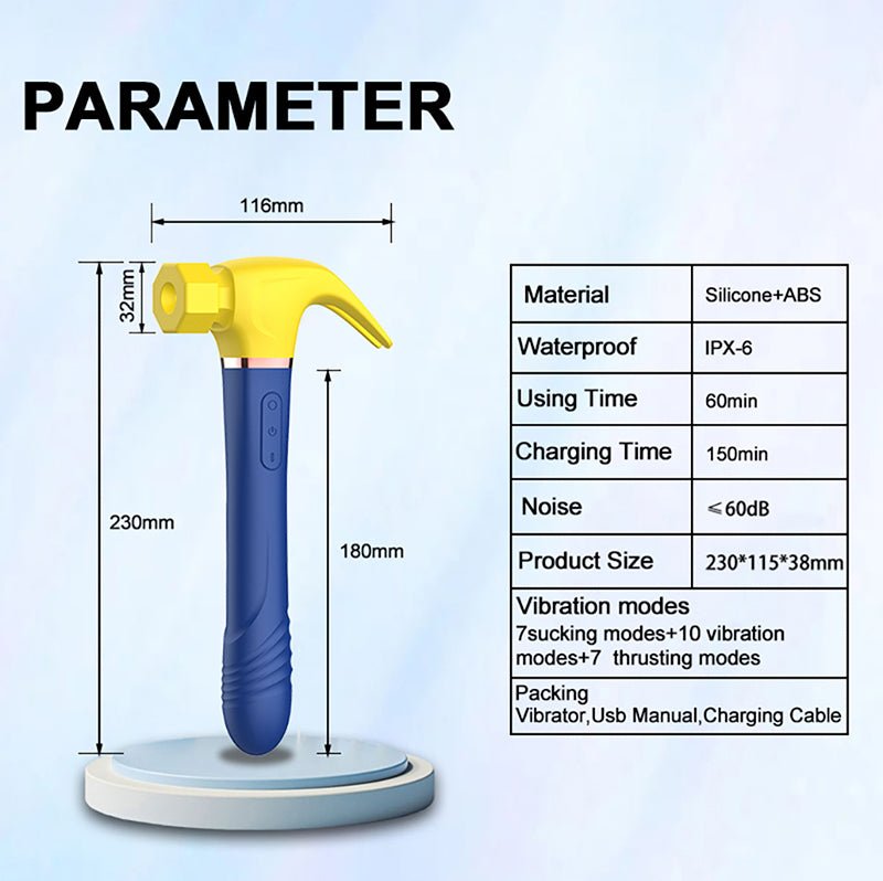 Hammer Shape Dual Function Vibrator