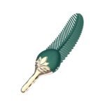 Peacock Feather Clitoral Stimulator Body Massager with 10 Vibration Modes