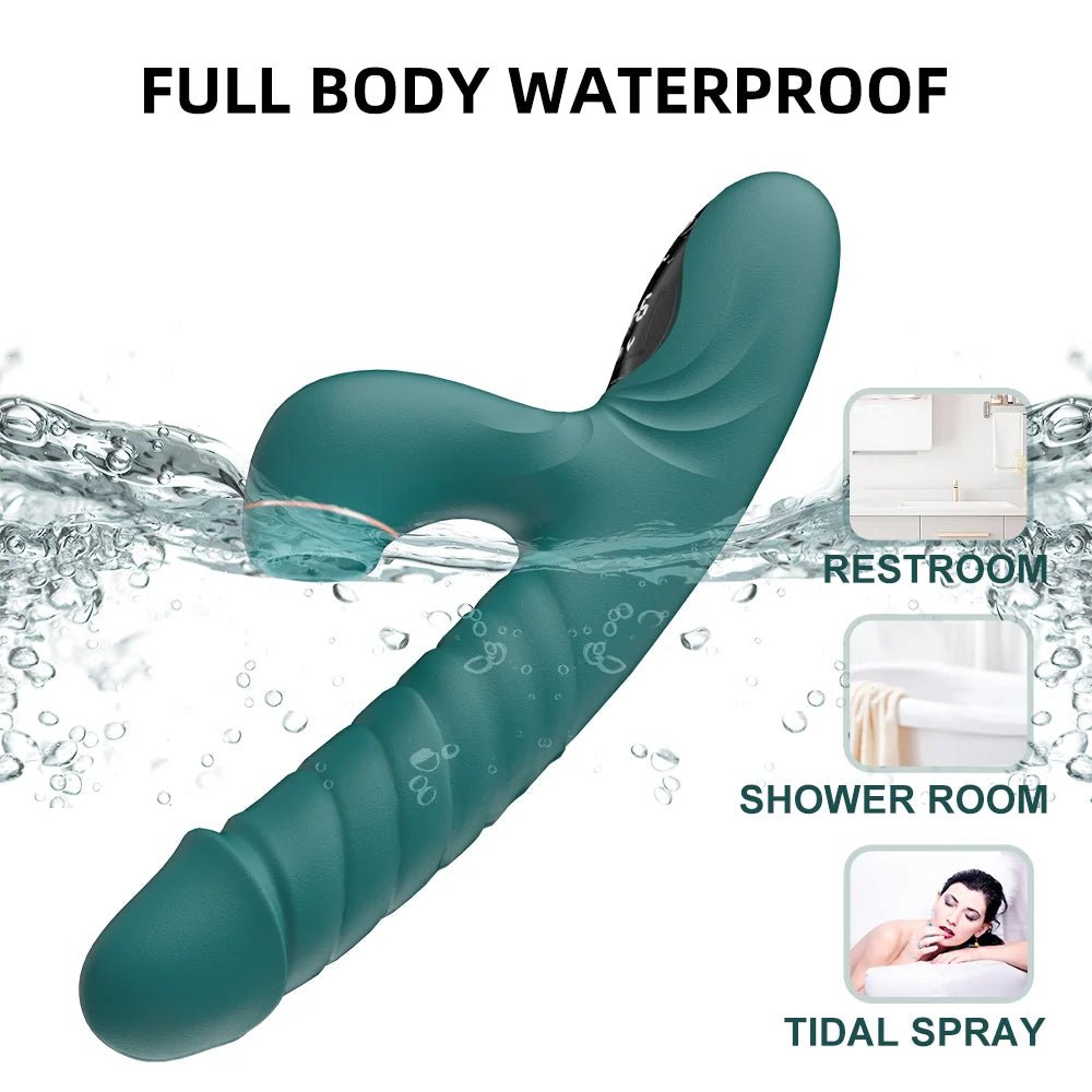 suck telescopic heating vibrator