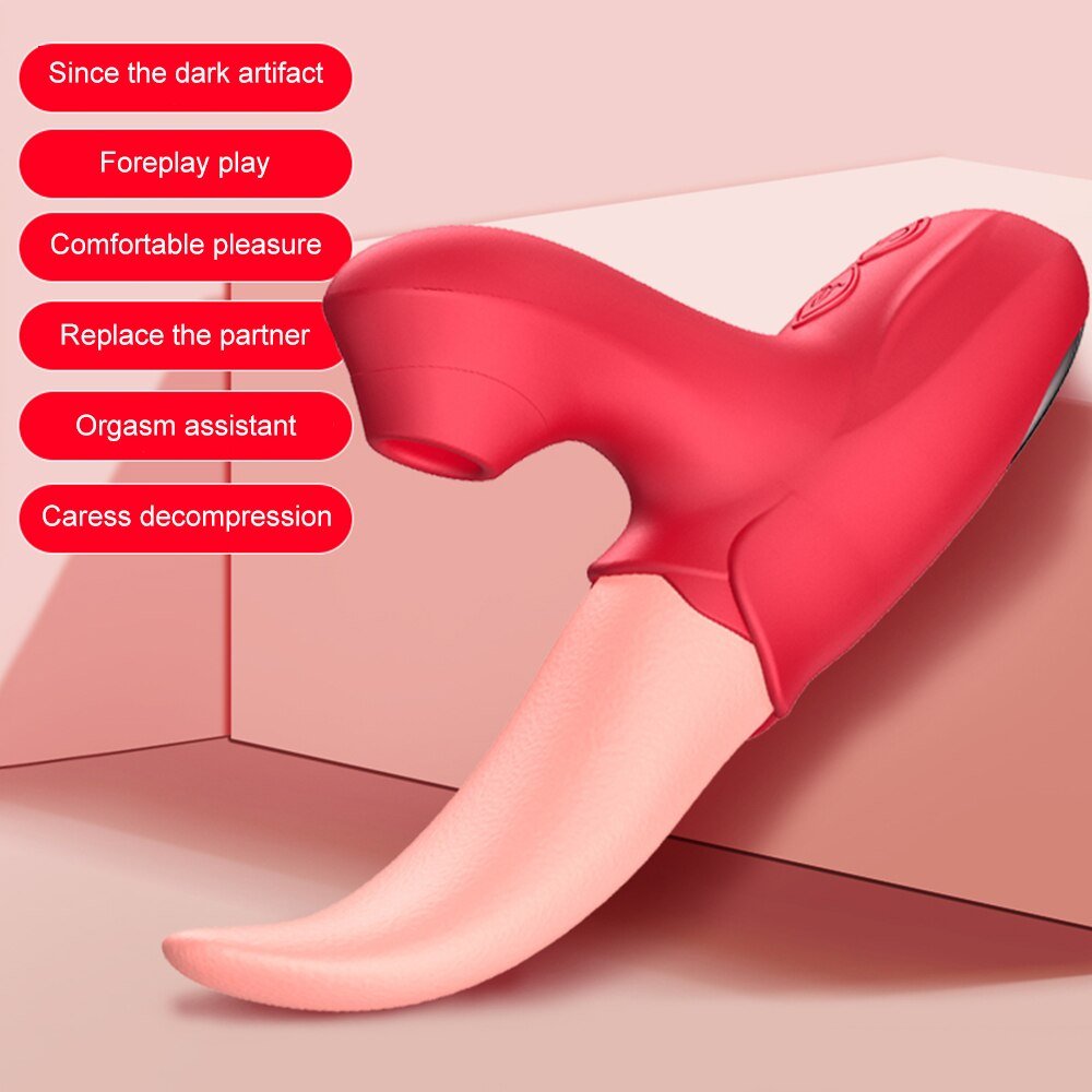 Tongue Licking Vibrator Clit Sucking