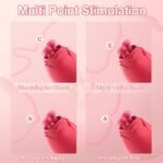Jouet Orgasmique Rose Juliet Double Langue Lèche Shaker Clitoris Mamelon