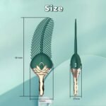Peacock Feather Clitoral Stimulator Body Massager with 10 Vibration Modes