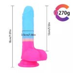 7.09'' Strap-on Dildo Leopard Belt for Lesbian Couple