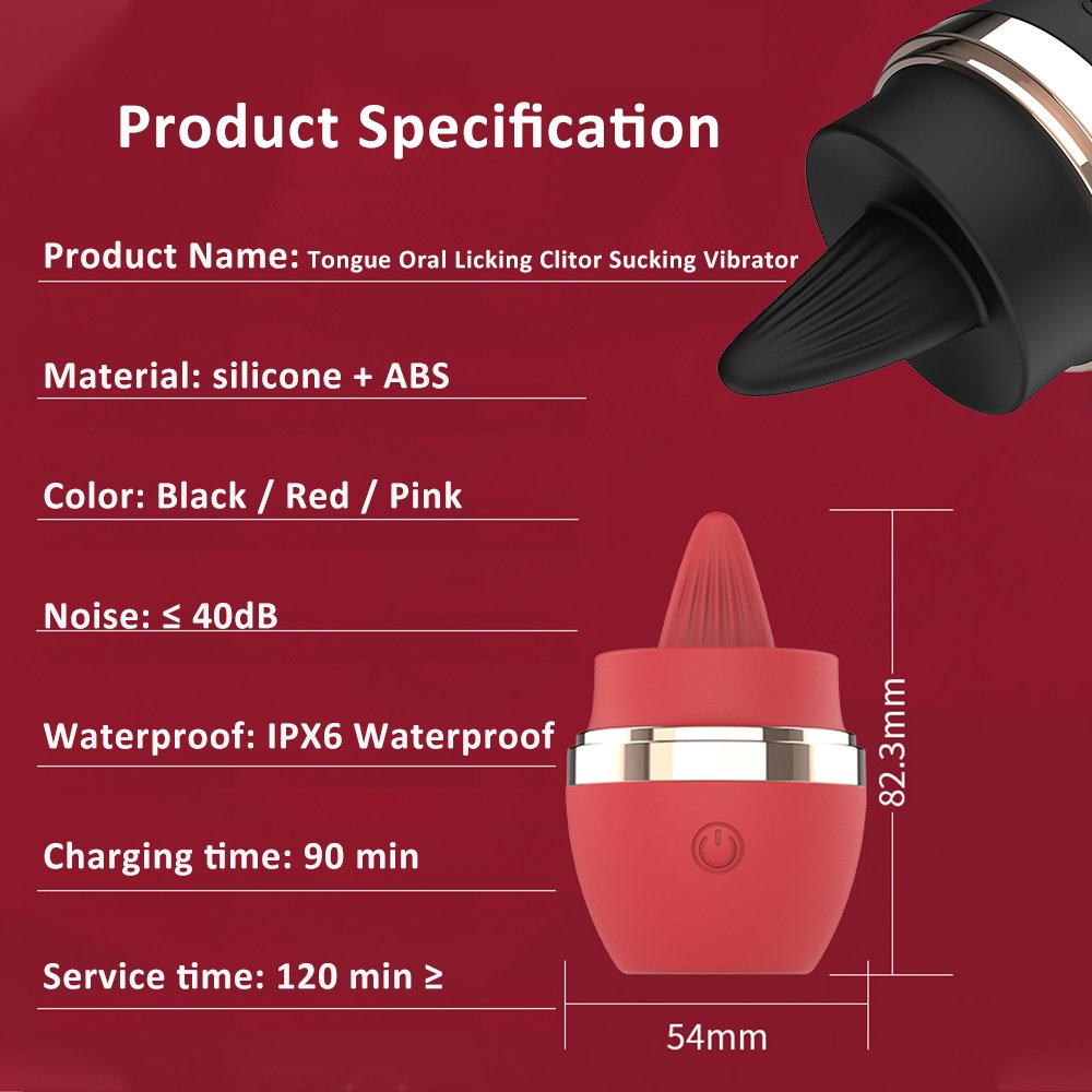 10 Mode Licking Tongue Vibrator