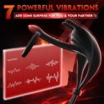 Bunny Ring Vibrating Cock Ring with Penis Sleeve for Men