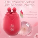 Jouet Orgasmique Rose Juliet Double Langue Lèche Shaker Clitoris Mamelon