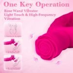 Dildo vibrante a doppia estremità con rosa - anale e G-Spot con 10 modalità