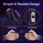 Vibrating Cock Ring with APP, Triangular Penis Ring with 10 Vibration Modes