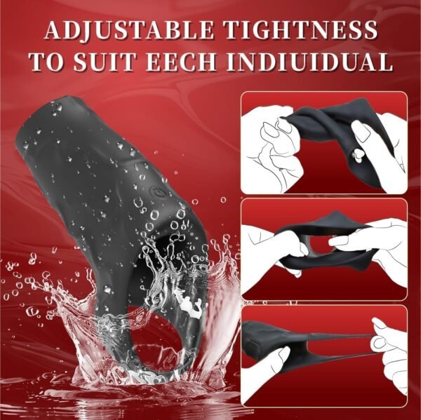 Remote Controlled Vibrating Penis Sleeve with 10 Modes