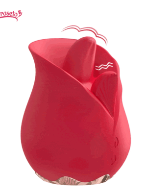 Roman 9 Frequency Tongue-licking Rose Toy