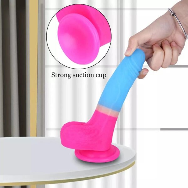 7.09'' Strap-on Dildo Leopard Belt for Lesbian Couple