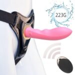 5.51 inch Wireless Remote USB Rechargeable Strap-On Dildo