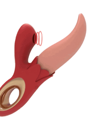 Multiple Frequency Conversion Sucking / Tapping Rose Tongue-licking Vibrator